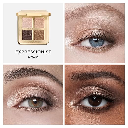 Luxe Metallic Lidschattenpalette – 4er-Set ✅