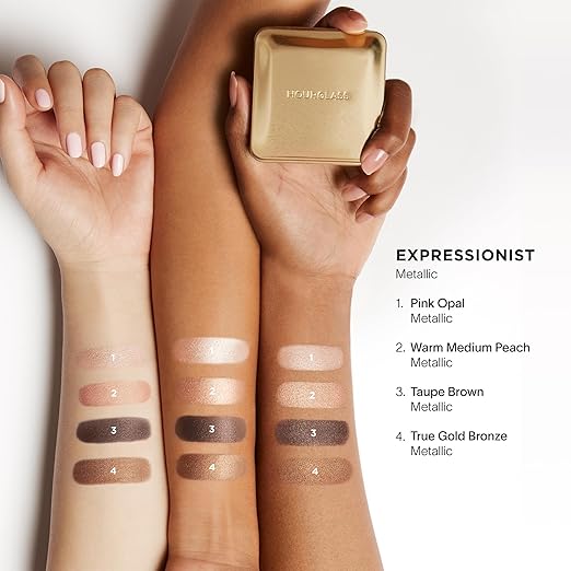 Luxe Metallic Lidschattenpalette – 4er-Set ✅