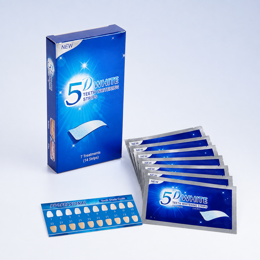 5D Zahnaufhellungsstreifen für weiße Zähne (1 Packung – 14 Streifen)